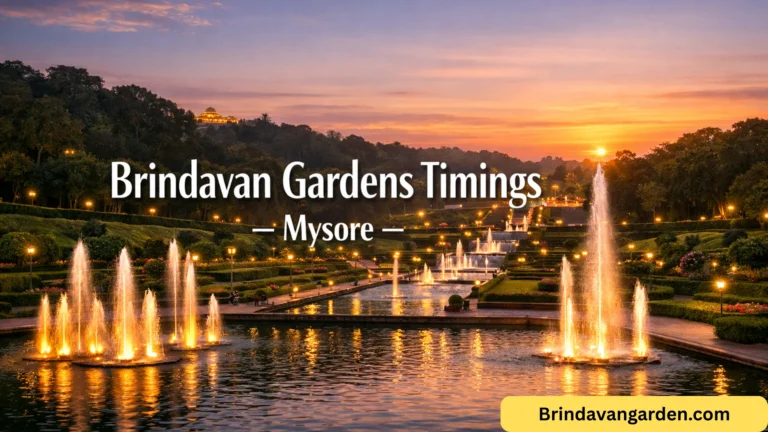 brindavan gardens timings mysore